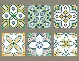 faisceaux de conception de vecteur de motif de carreaux marocains