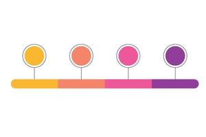 modèle d'étiquette infographique avec des icônes. pas. infographie pour le concept d'entreprise. peut être utilisé pour les infographies, les organigrammes, les présentations, les sites Web, les bannières, les documents imprimés. vecteur