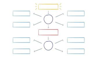 diagramme de flux. organigrammes de flux de travail, graphique d'infographie structurelle d'entreprise et ensemble de vecteurs isolés de diagrammes fluides. structure hiérarchique de l'entreprise, diagramme et organigramme organisationnel vecteur