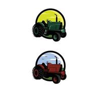 illustration de logo de tracteur vecteur