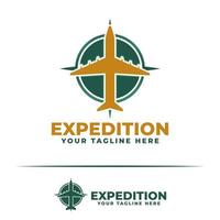 création de logo créatif pour l'expédition, modèle de conception de logo d'expédition vecteur