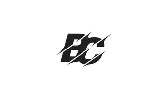 alphabet lettres initiales monogramme logo bc, cb, b et c