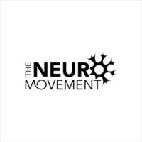 typographie simple pour les soins de santé des neurones vecteur