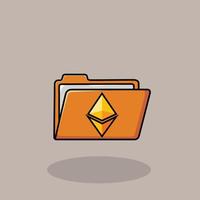 ethereum eth crypto vecteur