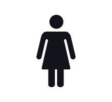 icône de personnes, modèle de logo vectoriel de signe de toilette