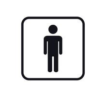 icône de personnes, modèle de logo vectoriel de signe de toilette