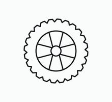 modèle de conception de logo vectoriel icône pneu