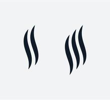 style plat de logo vectoriel icône fumée
