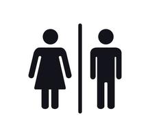 icône de personnes, modèle de logo vectoriel de signe de toilette