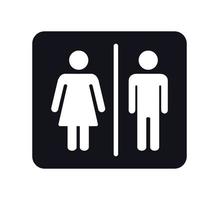 icône de personnes, modèle de logo vectoriel de signe de toilette