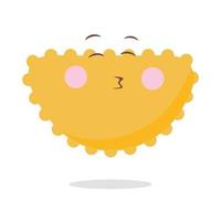 mignon emoji plat kawaii vector design illustration dessinée à la main