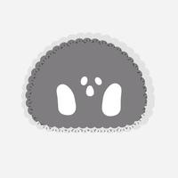 mignon emoji illustration émoticône autocollant dessiné à la main vecteur