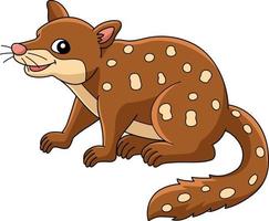 tigre quoll animal dessin animé coloré clipart vecteur