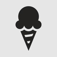 illustration d'icône de crème glacée vecteur