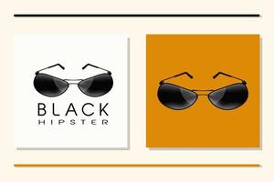 icône de lunettes noires vecteur