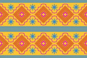 motif traditionnel oriental ethnique géométrique.figure style de broderie tribale.design pour le fond papier peint vêtements emballage tissu illustration vectorielle vecteur