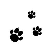 icône de vecteur d'empreinte de patte de chien et de chat