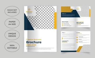 modèle de brochure d'entreprise à deux volets vecteur