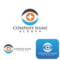 soins oculaires logo identité de marque entreprise vecteur