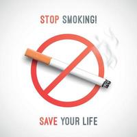 31 mai, journée mondiale sans tabac. vecteur