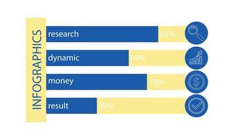 conception infographique vectorielle avec des icônes. 4 options. diagramme de processus, organigramme, graphique d'informations, infographie pour le concept d'entreprise, bannière de présentations, mise en page du flux de travail. vecteur