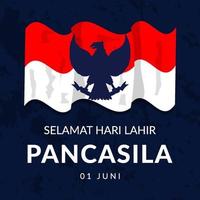 conception d'illustration de la journée pancasila vecteur