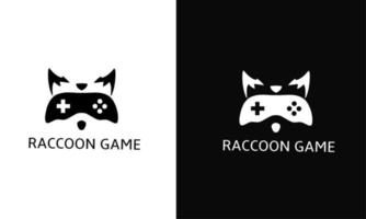 modèle logo raton laveur jeu vecteur