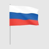 drapeau de la russie. drapeau national réaliste de la fédération de russie.