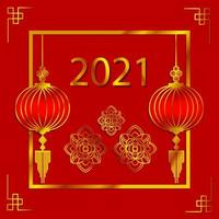 fond rouge du nouvel an chinois. vecteur