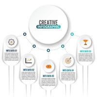 modèle d'options de nombre infographie abstraite. illustration vectorielle. peut être utilisé pour la mise en page du flux de travail, le diagramme, les options d'étape commerciale, la bannière, la conception Web. vecteur