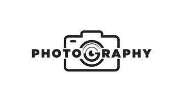 photographie design logo nom de l'entreprise vecteur