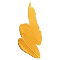 frottis de peinture acrylique jaune sur fond blanc. texture huile ou acrylique vecteur