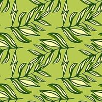 motif tropical moderne, feuilles de palmier sans soudure. modèle sans couture de feuille de jungle. fond floral botanique. décor de plantes exotiques. vecteur