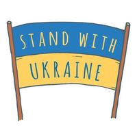soutenir l'ukraine vecteur
