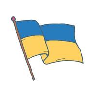 illustration du drapeau de l'ukraine vecteur