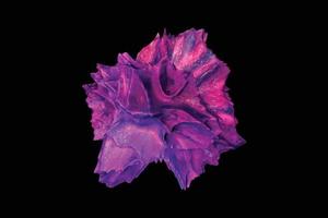 Illustration vectorielle de forme fluide torsadée abstraite colorée 3d. conception de sphère liquide violette à la mode au néon