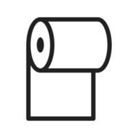 icône de ligne de rouleau de nettoyage vecteur