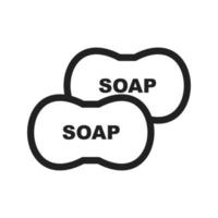 icône de ligne de savon vecteur