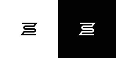 création de logo initiales lettre zs moderne et unique 5 vecteur