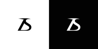 création de logo simple et moderne lettre zs initiales vecteur
