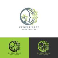 concept de logo de cerveau d'arbre. esprit humain, croissance, innovation, pensée, illustration de stock de symbole.