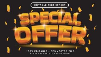offre spéciale effet de texte 3d et effet de texte modifiable