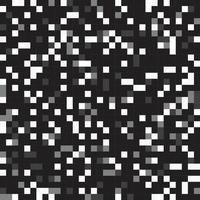 motif de pixels noir et blanc vecteur