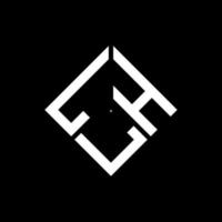 création de logo de lettre lhl sur fond noir. concept de logo de lettre initiales créatives lhl. conception de lettre lhl. vecteur