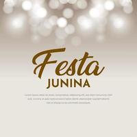élégant vecteur de conception d'affiche du festival festa junina. conception de modèle simple et propre du festival festa junina.