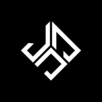 création de logo de lettre jjj sur fond noir. concept de logo de lettre initiales créatives jjj. conception de lettre jjj. vecteur