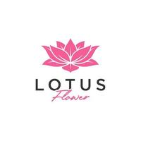 modèle de logo de conception de fleurs de lotus vecteur