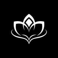 spa aux lotus. une illustration d'un logo de lotus avec une variation unique, pour une entreprise de spa vecteur