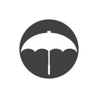 vecteur de logo parapluie