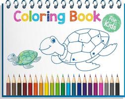 feuille de travail de livre de coloriage pour les enfants vecteur